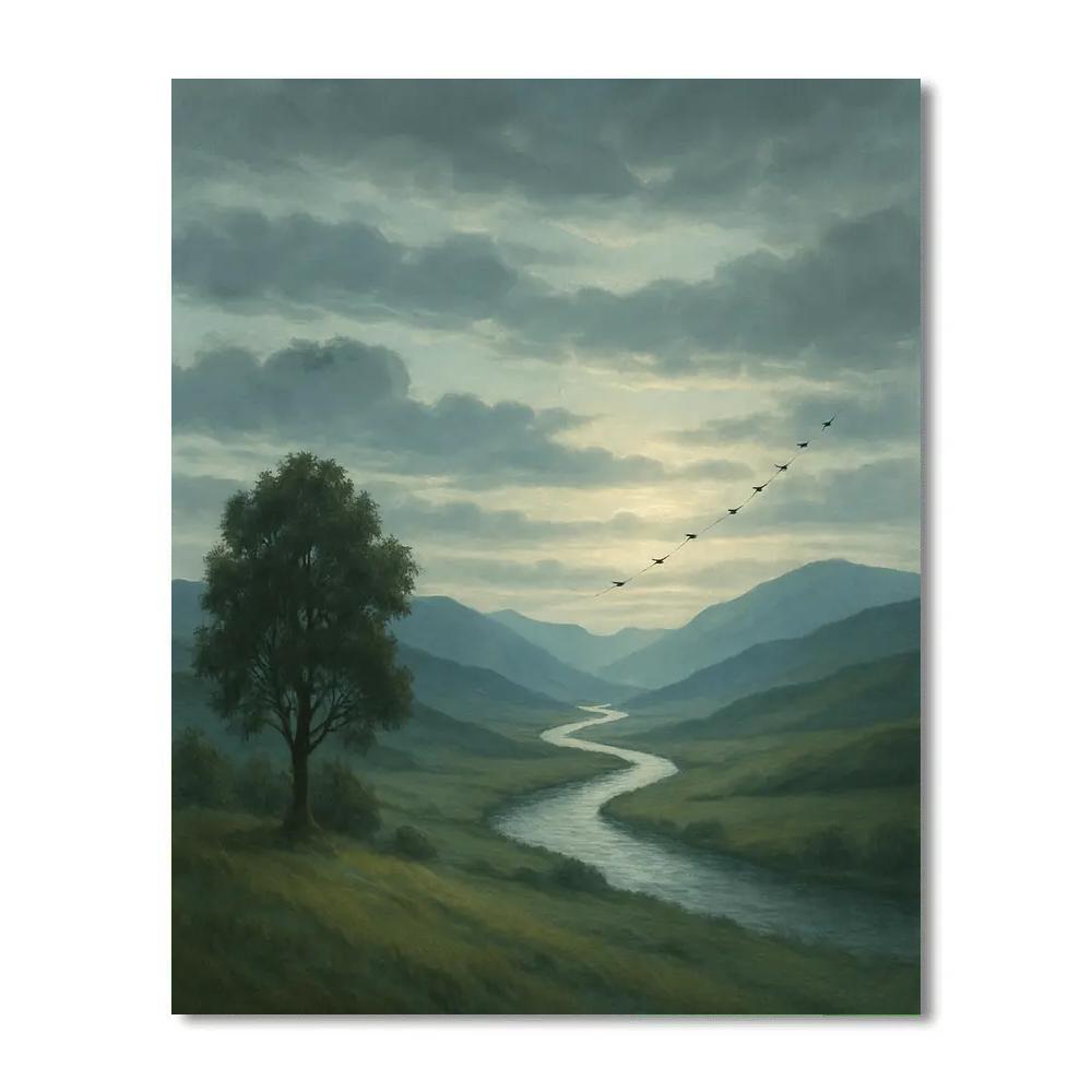 Landscape Horizon Breath paint by numbers