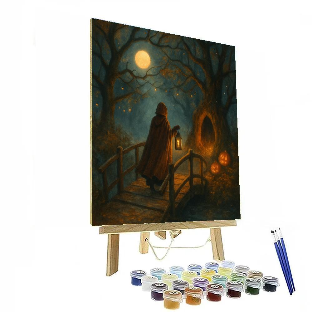 Lantern Bridge To The Enchanted Hollow Paint by numbers kits