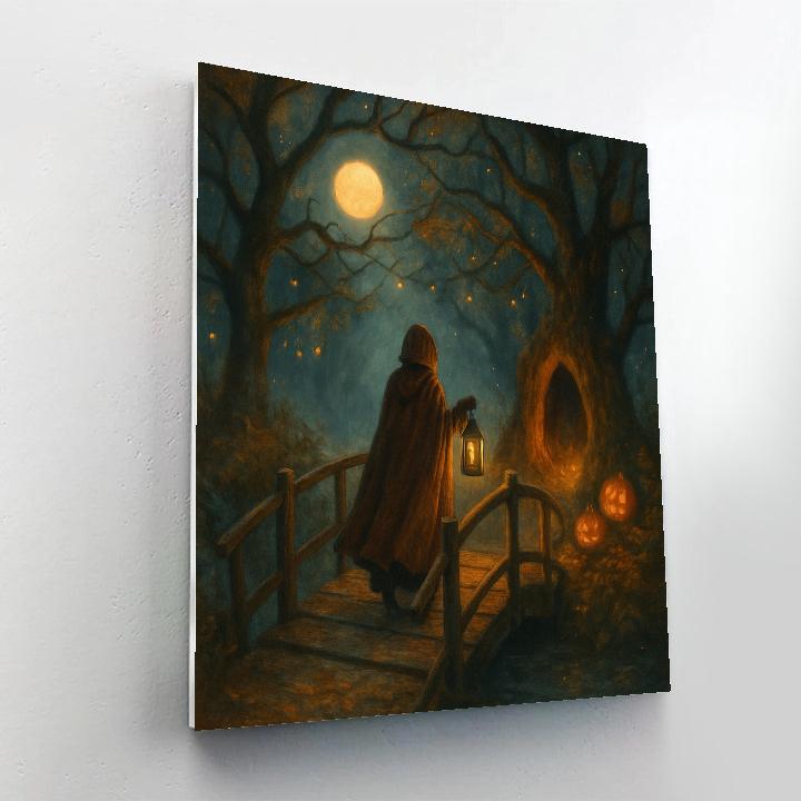 Lantern Bridge To The Enchanted Hollow Paint by numbers kits
