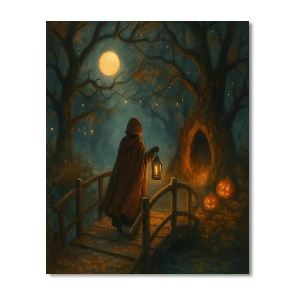 Lantern Bridge To The Enchanted Hollow Paint by numbers kits