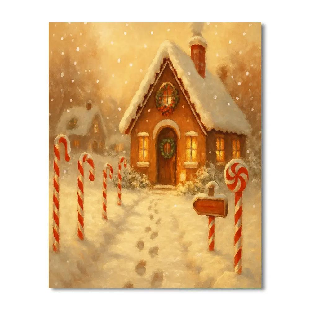 Peppermint Lane Twilight paint by numbers