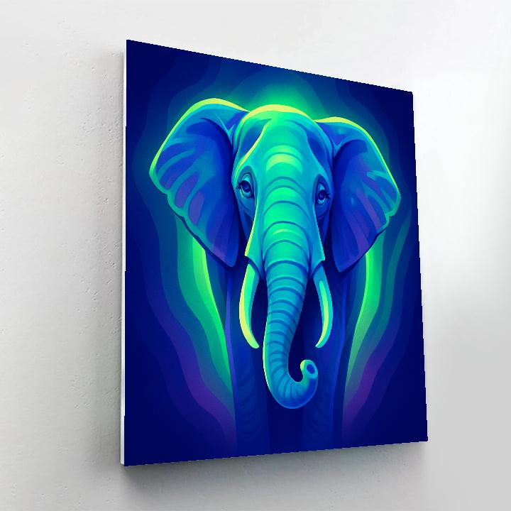 Aurora Elephant Embrace painting number kit