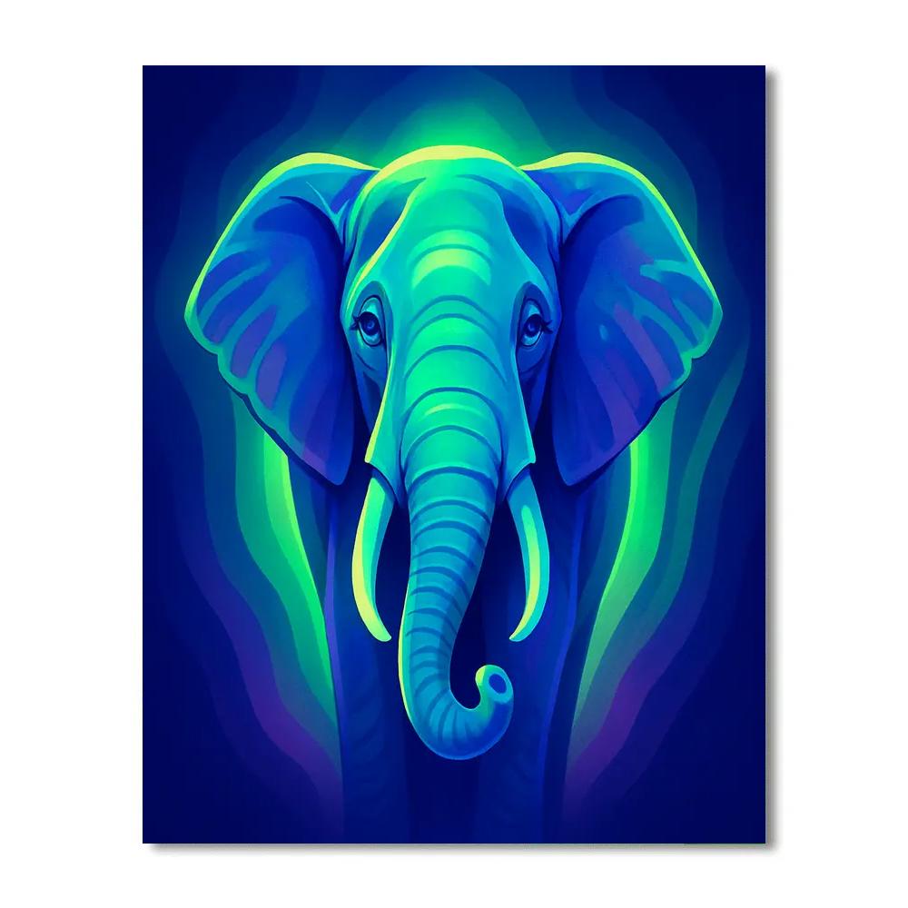 Aurora Elephant Embrace painting number kit