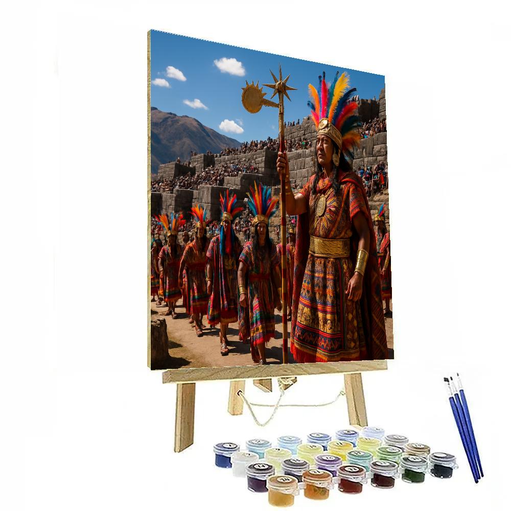 Inti Raymi Sun Festival Cusco Parade Numbered painting kits
