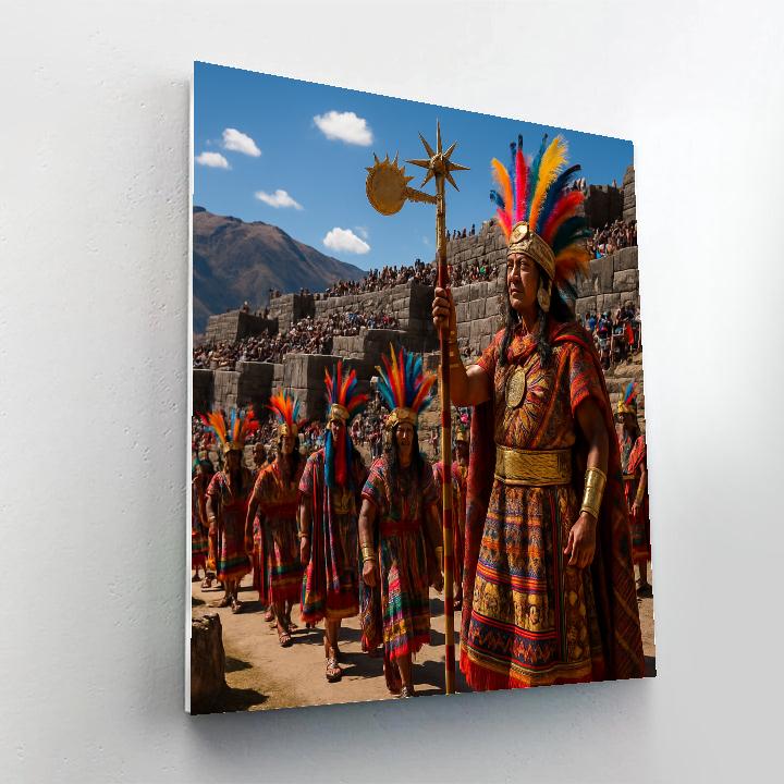 Inti Raymi Sun Festival Cusco Parade Numbered painting kits