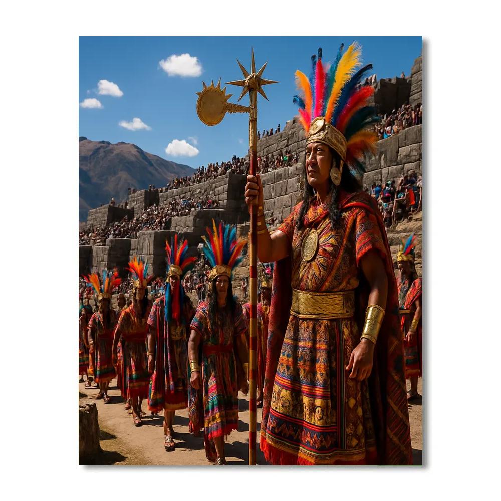 Inti Raymi Sun Festival Cusco Parade Numbered painting kits