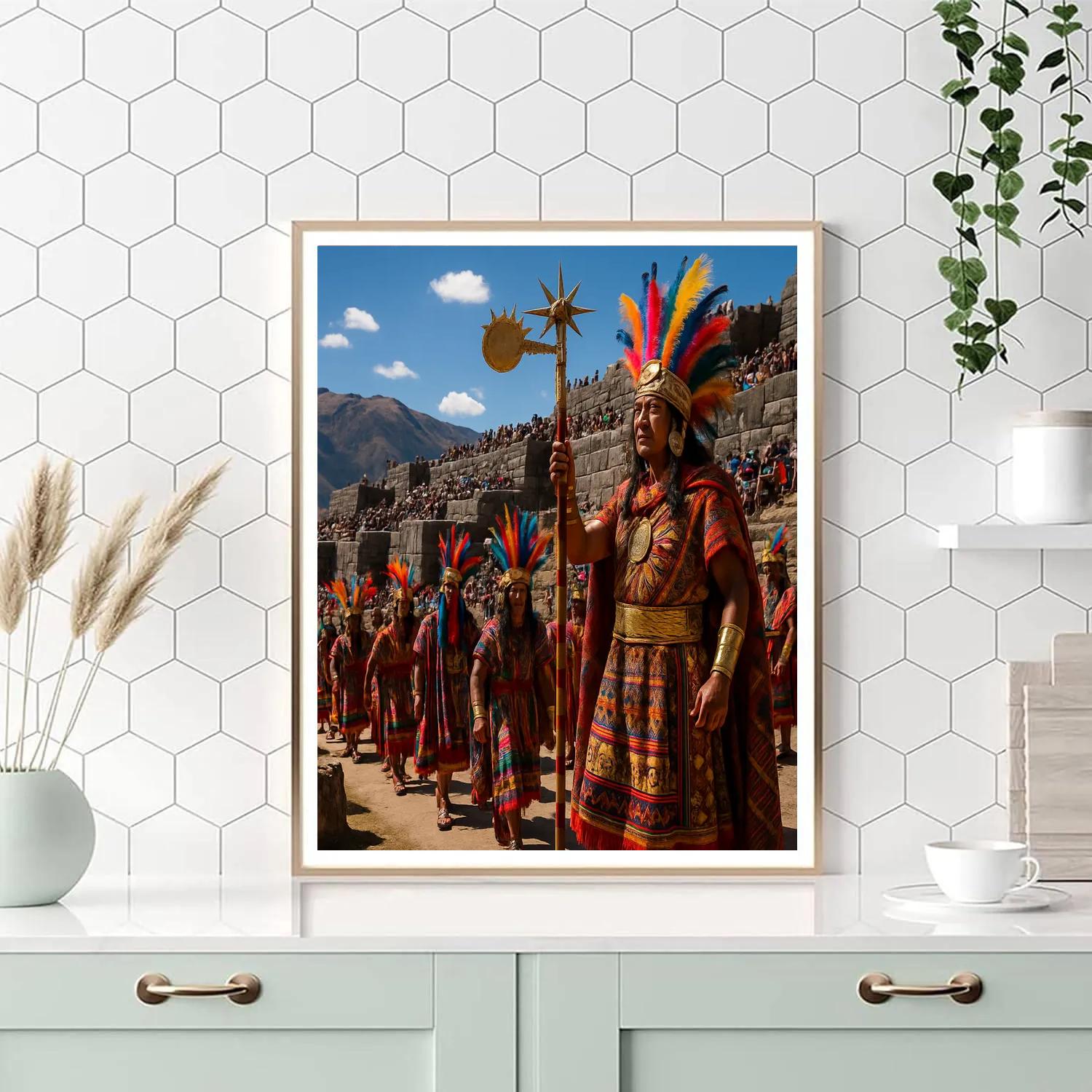 Inti Raymi Sun Festival Cusco Parade Numbered painting kits