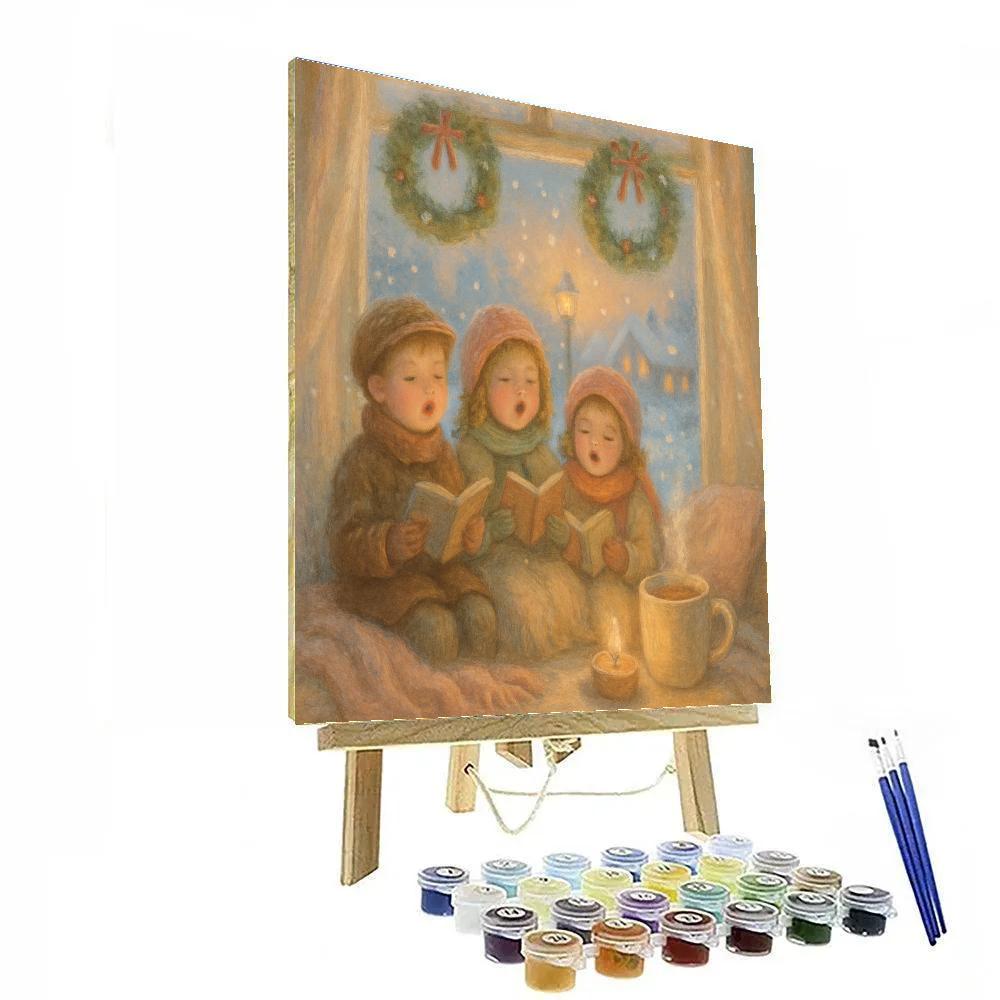 Window Seat Carolers Paint by numbers art