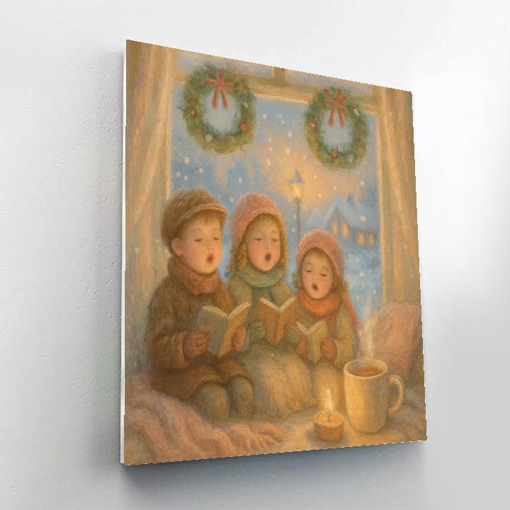 Window Seat Carolers Paint by numbers art