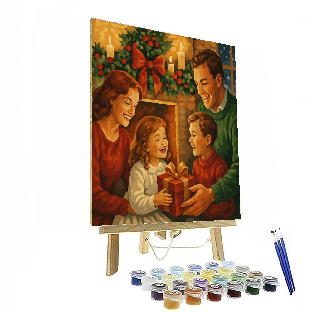 Merry Mantle Memories Number painting