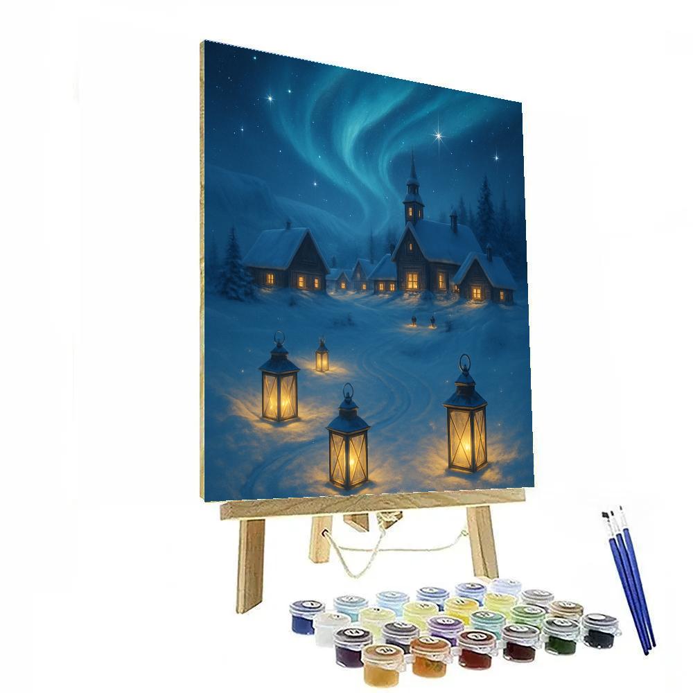 Polar Lantern Festival paint by number