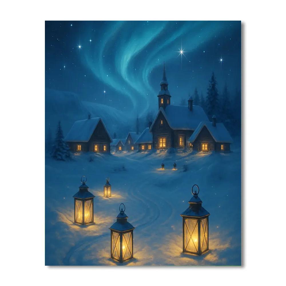 Polar Lantern Festival paint by number