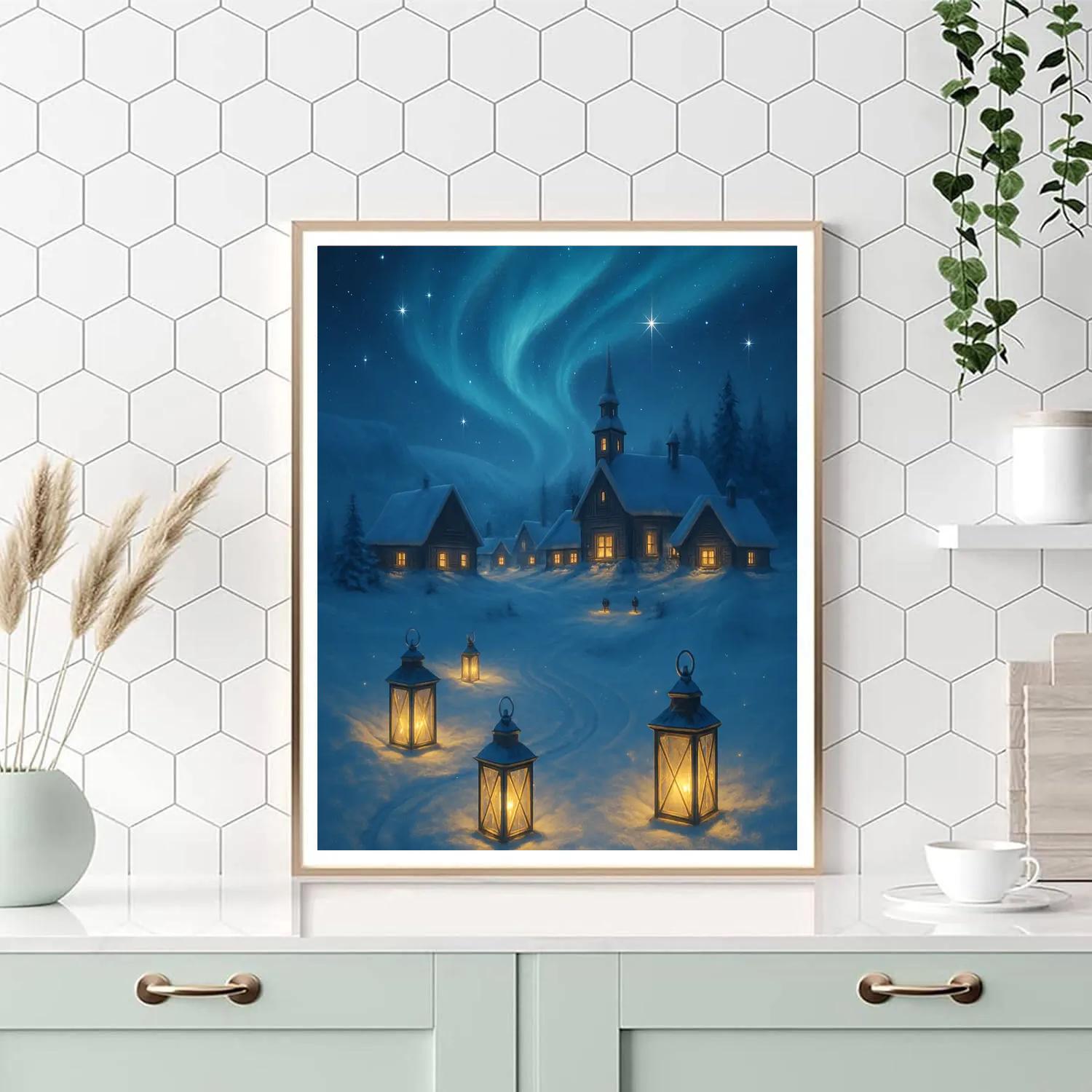 Polar Lantern Festival paint by number