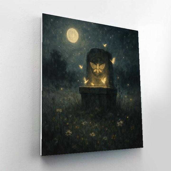 Mothlight Meadow Shrine Paint by numbers art