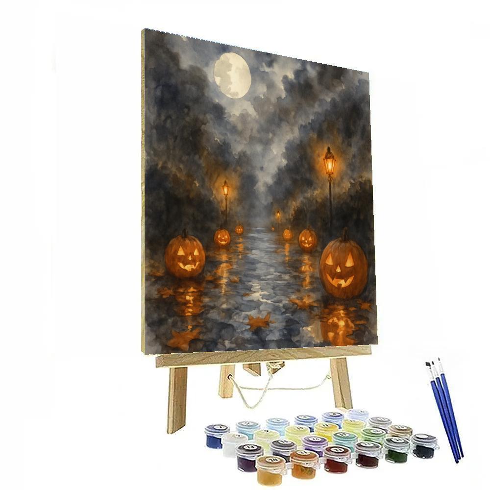 Petrichor Pumpkin Lane painting number kit