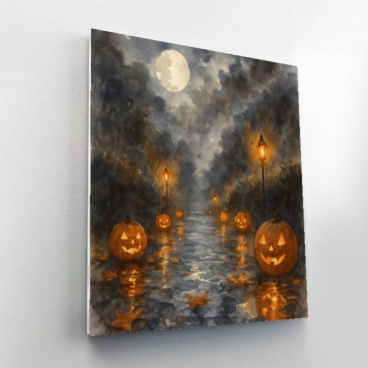 Petrichor Pumpkin Lane painting number kit