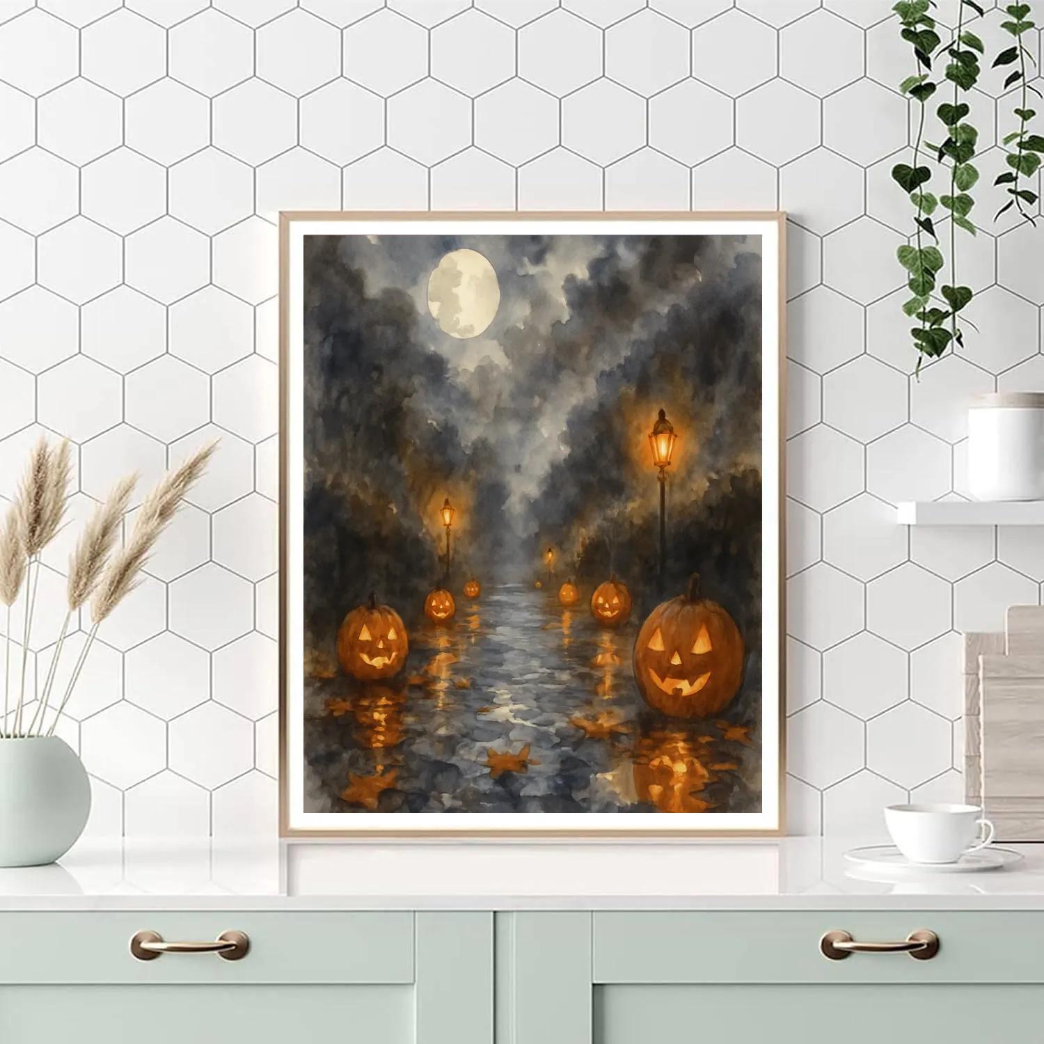 Petrichor Pumpkin Lane painting number kit