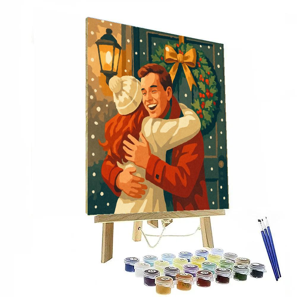 Wreath And Warmth Reunion Paint by numbers art