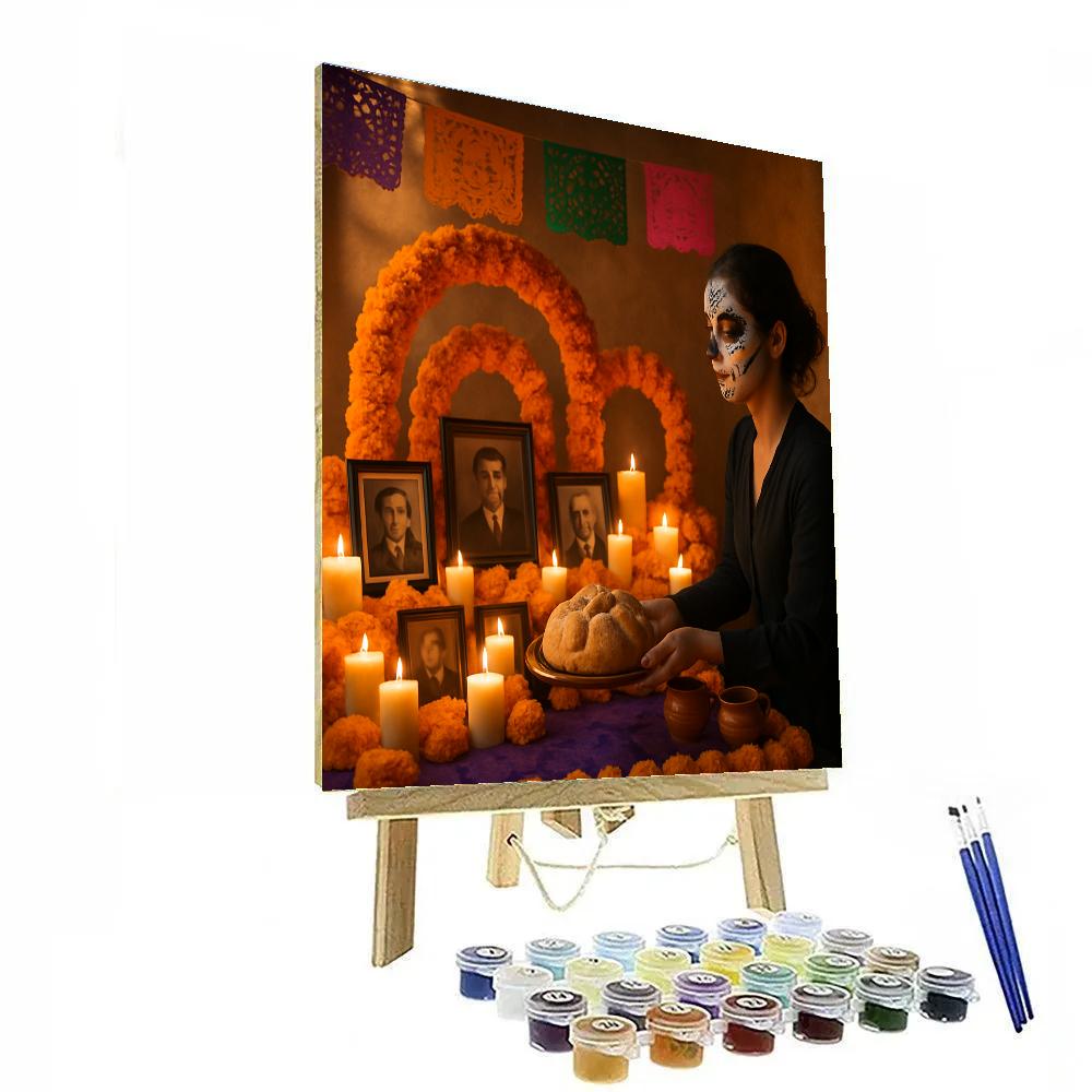 Día De Muertos Traditional Ofrenda Paint by numbers art
