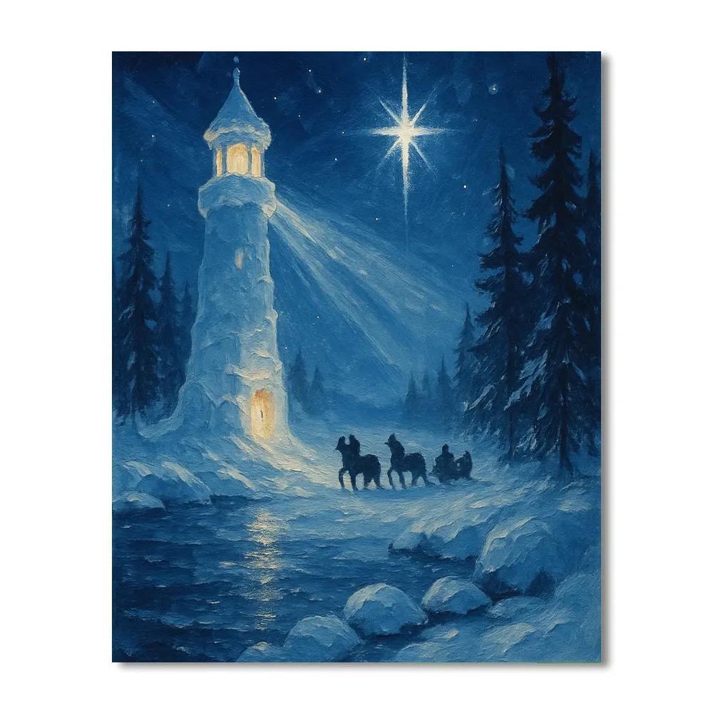 North Star Ice Lighthouse Numbered painting kits