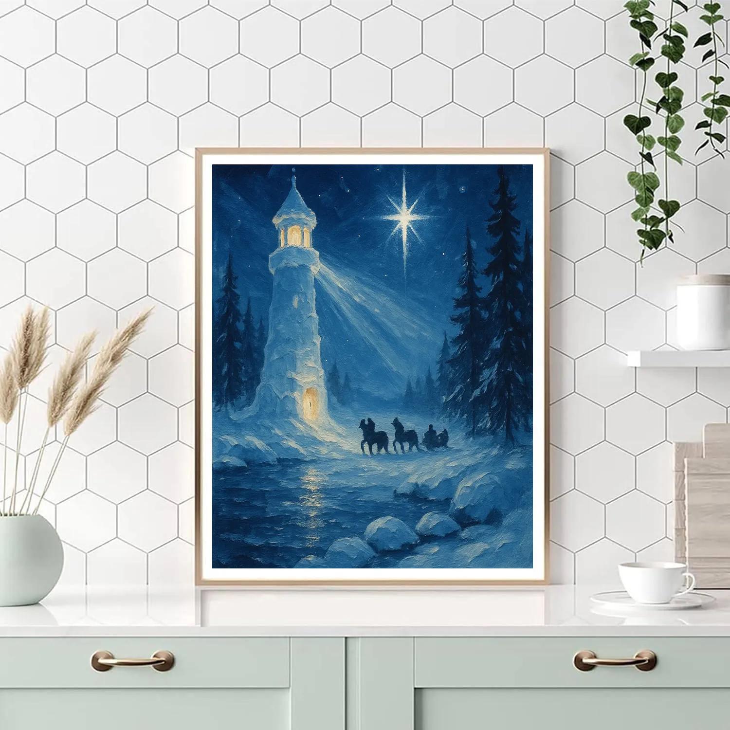 North Star Ice Lighthouse Numbered painting kits