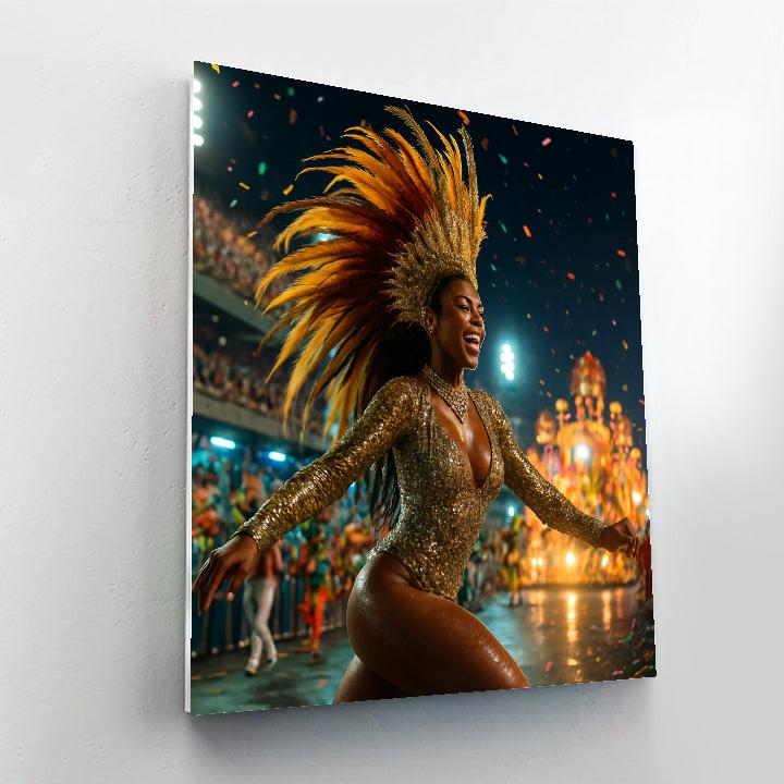 Rio Carnival Samba Parade At Night painting number kit