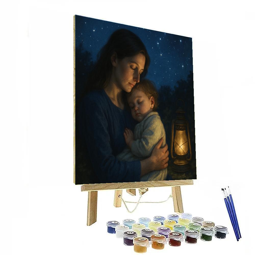 Evening Lullaby Under Starlight Numbered painting kits