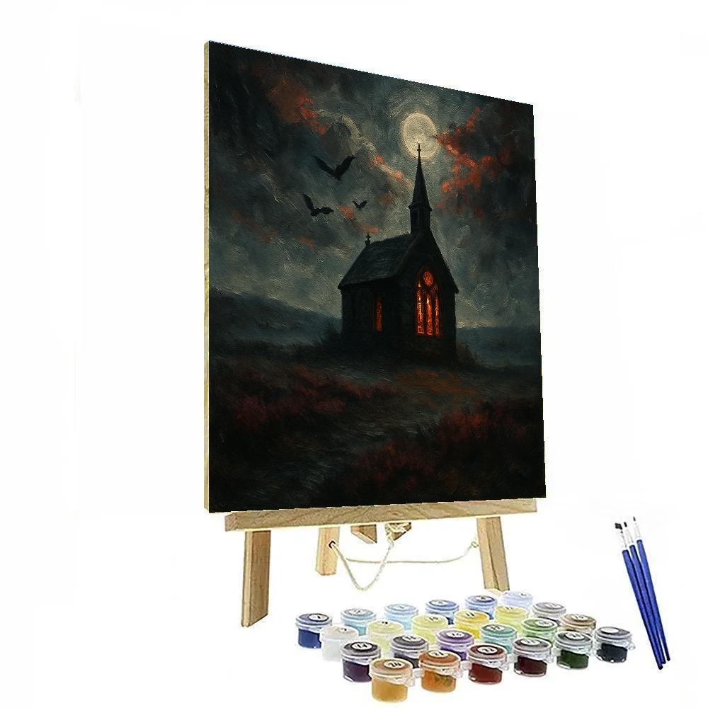 Bleakmoor Chapel At Dusk paint by numbers