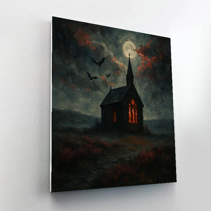 Bleakmoor Chapel At Dusk paint by numbers