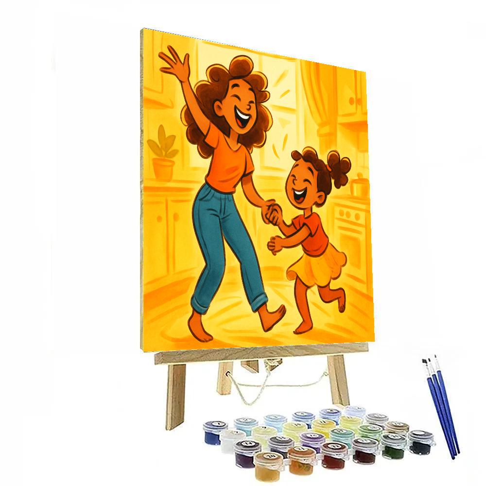 Dancing Joy In Kitchen Moments paint by color