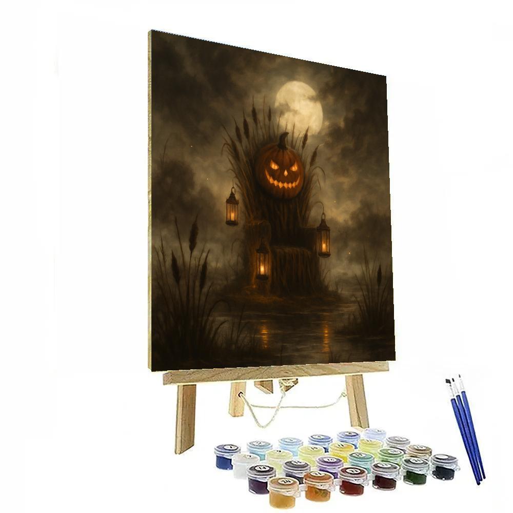 Lanterns Of The Marsh King Number painting