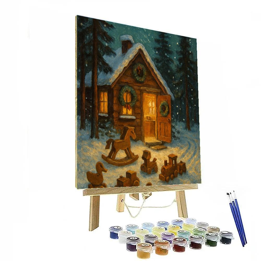 Woodland Toymakers Cottage Numbered painting kits