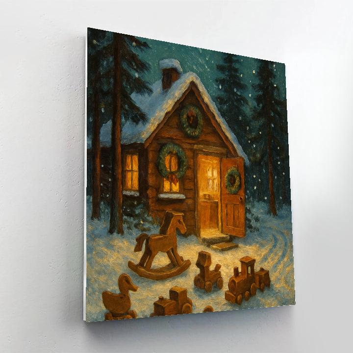 Woodland Toymakers Cottage Numbered painting kits
