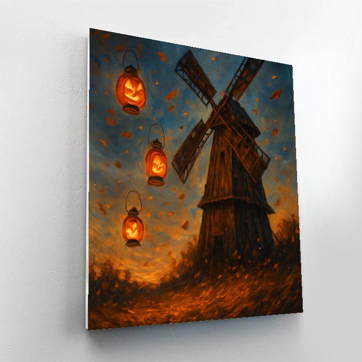 Harvest Lantern Windmill paint by color