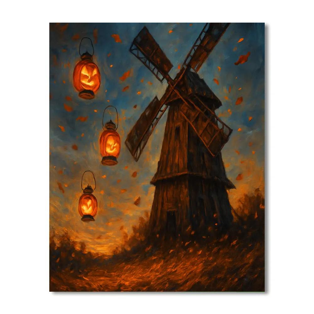 Harvest Lantern Windmill paint by color