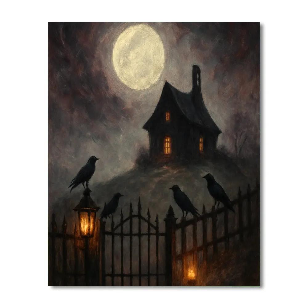 Lanterns On Widow Hill Numbered painting kits