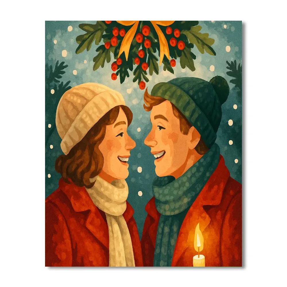 Merry Mistletoe Meet Numbered painting kits