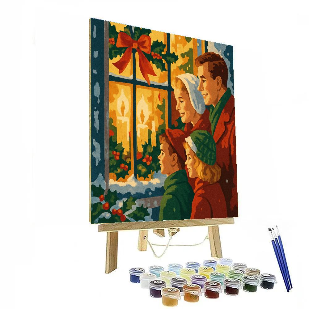 Frosted Window Welcome painting number kit