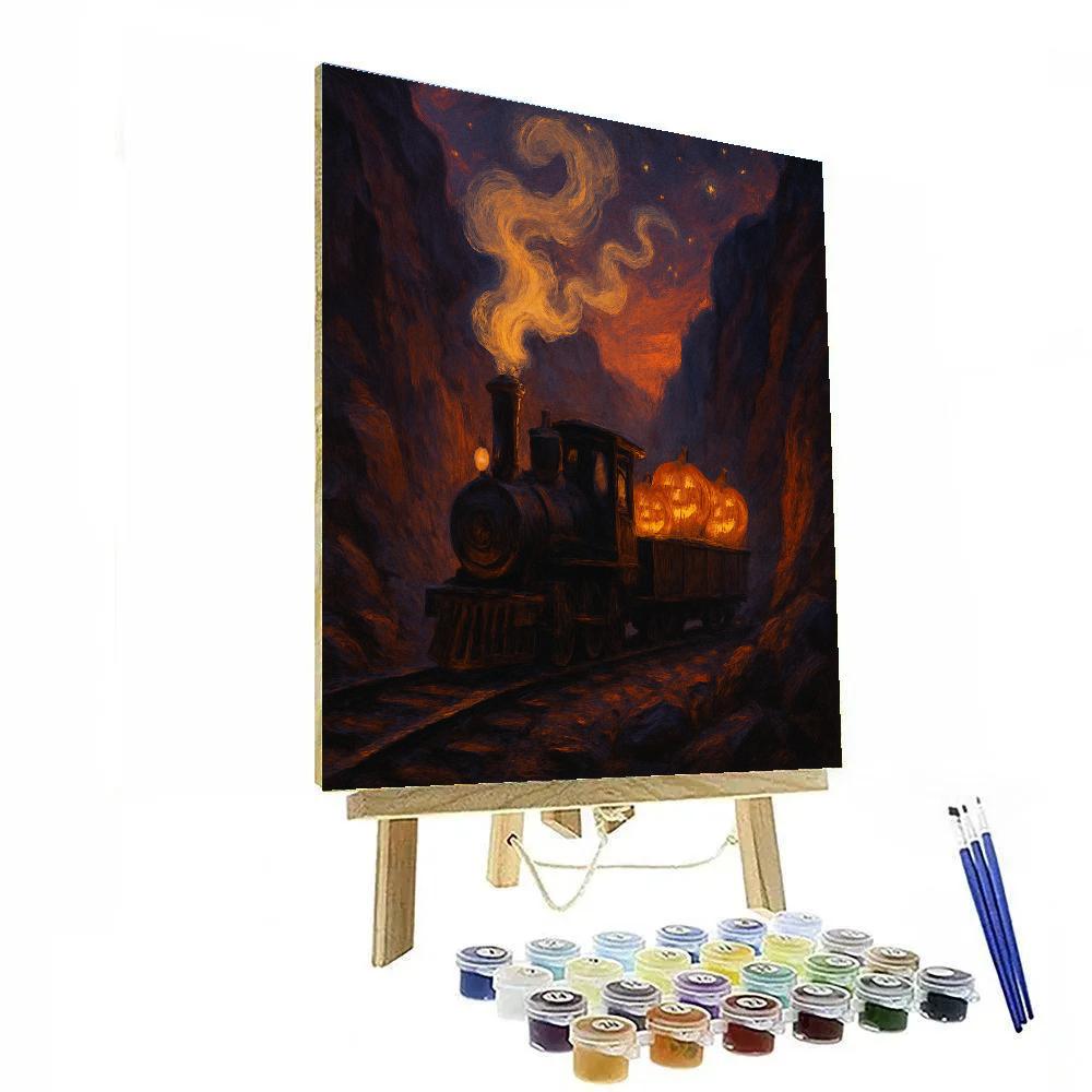 The Lantern Quarry Train Paint by numbers kits