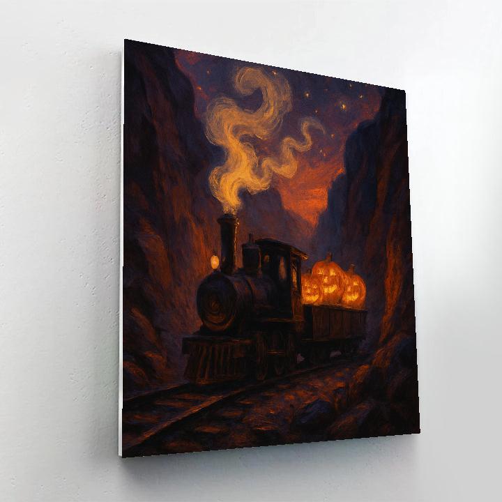 The Lantern Quarry Train Paint by numbers kits