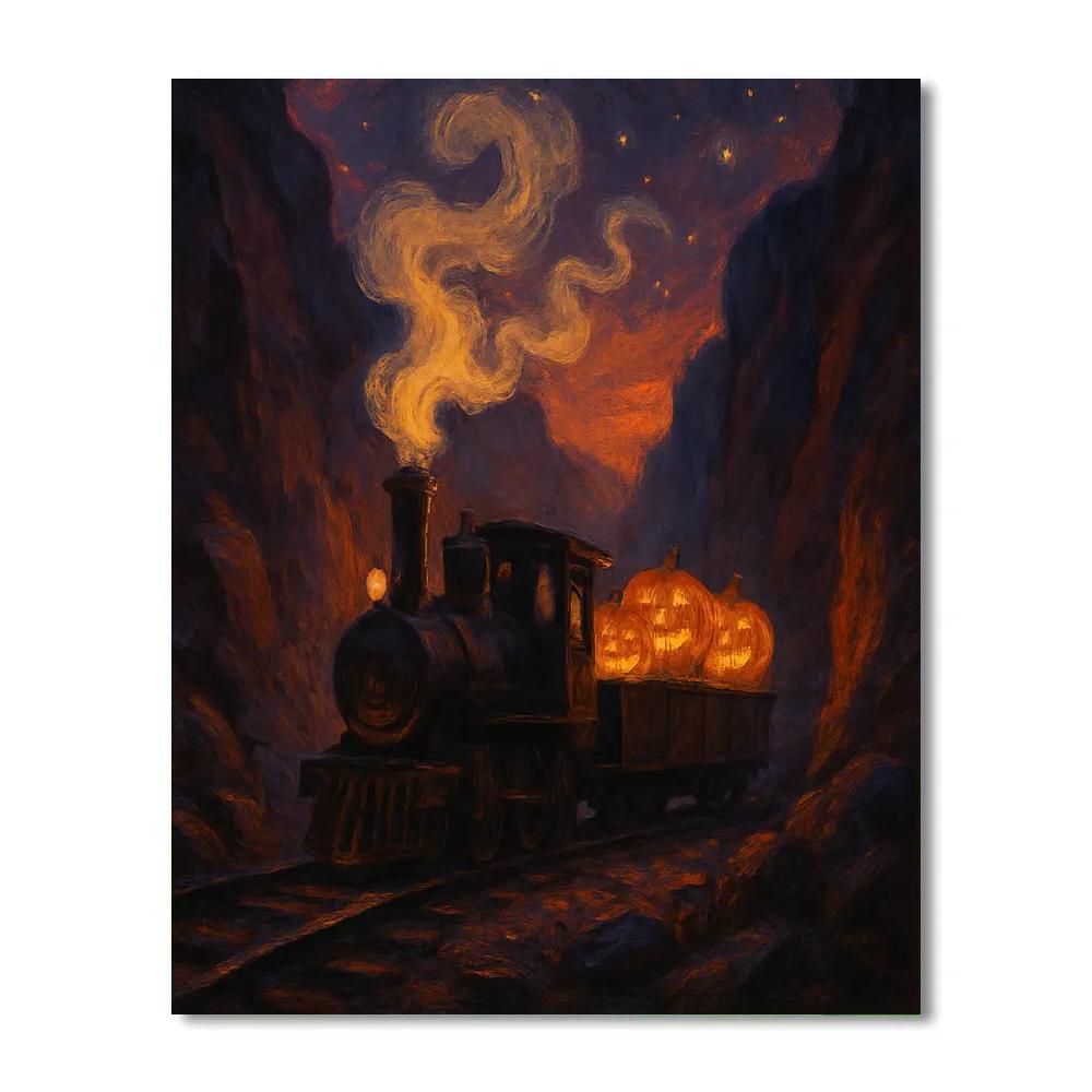 The Lantern Quarry Train Paint by numbers kits
