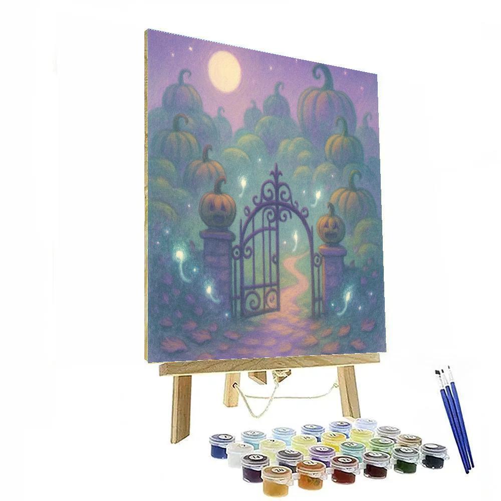 Will O Wisp Garden Gate Paint by numbers art