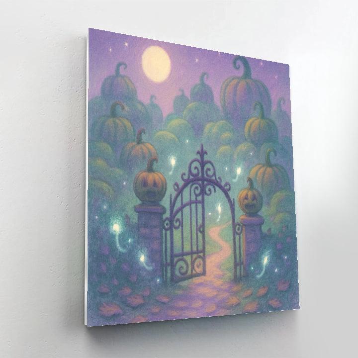 Will O Wisp Garden Gate Paint by numbers art