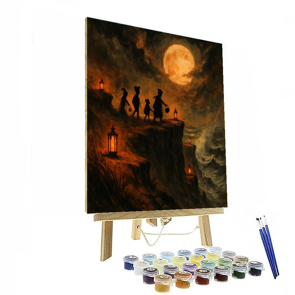 Lanterns Above Blackrock Cliffs painting number kit