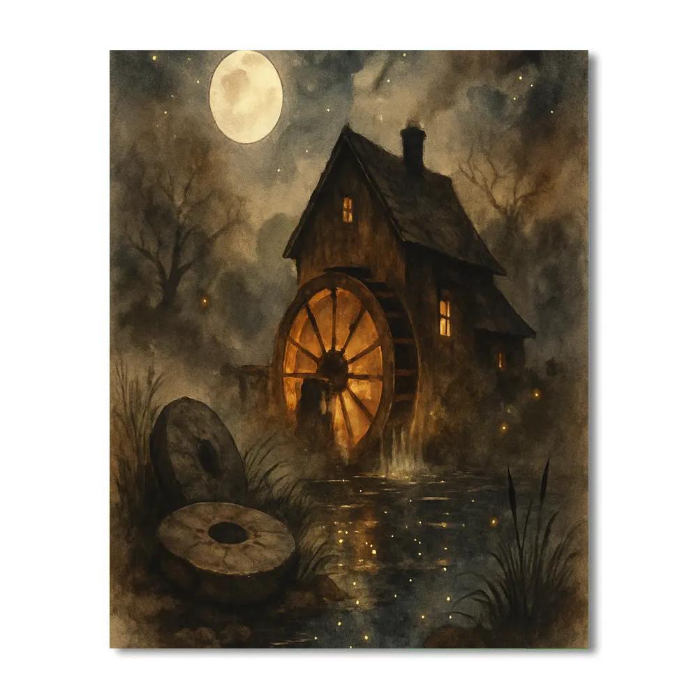 Lanterns Of The Hollow Mill paint by numbers