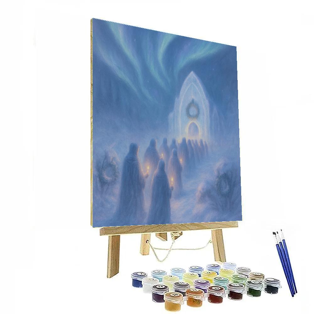Aurora Ice Chapel Procession Paint by numbers art