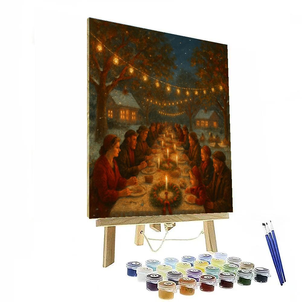 Winter Solstice Orchard Feast paint by number