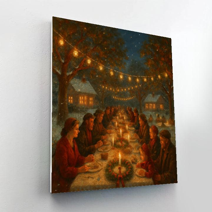 Winter Solstice Orchard Feast paint by number