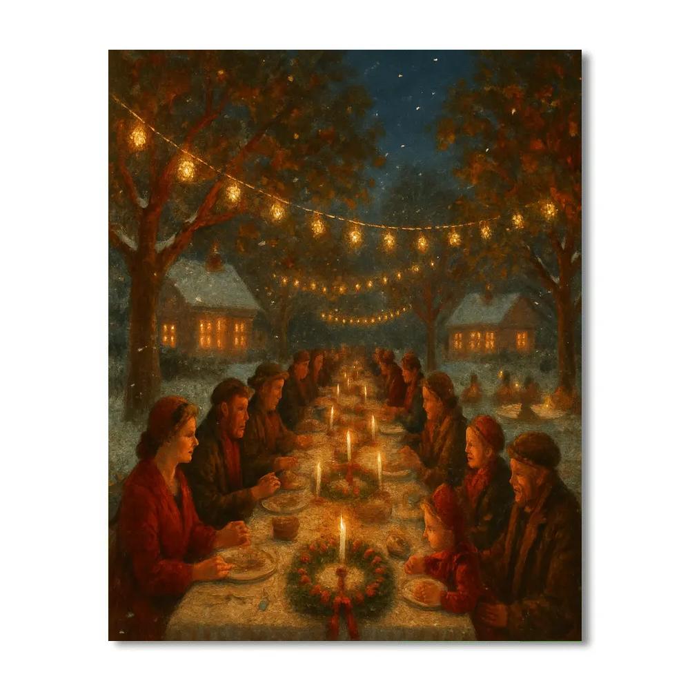 Winter Solstice Orchard Feast paint by number