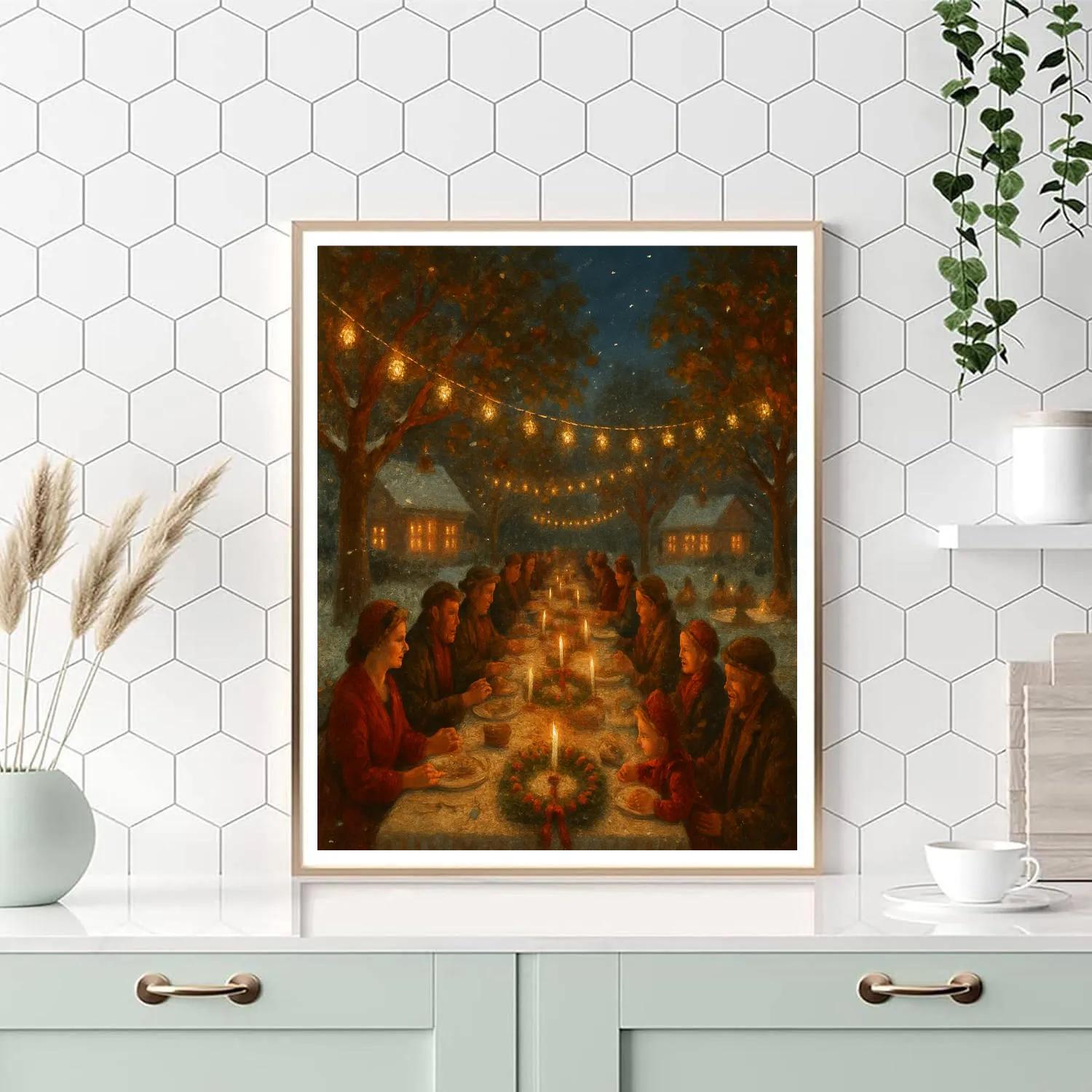 Winter Solstice Orchard Feast paint by number